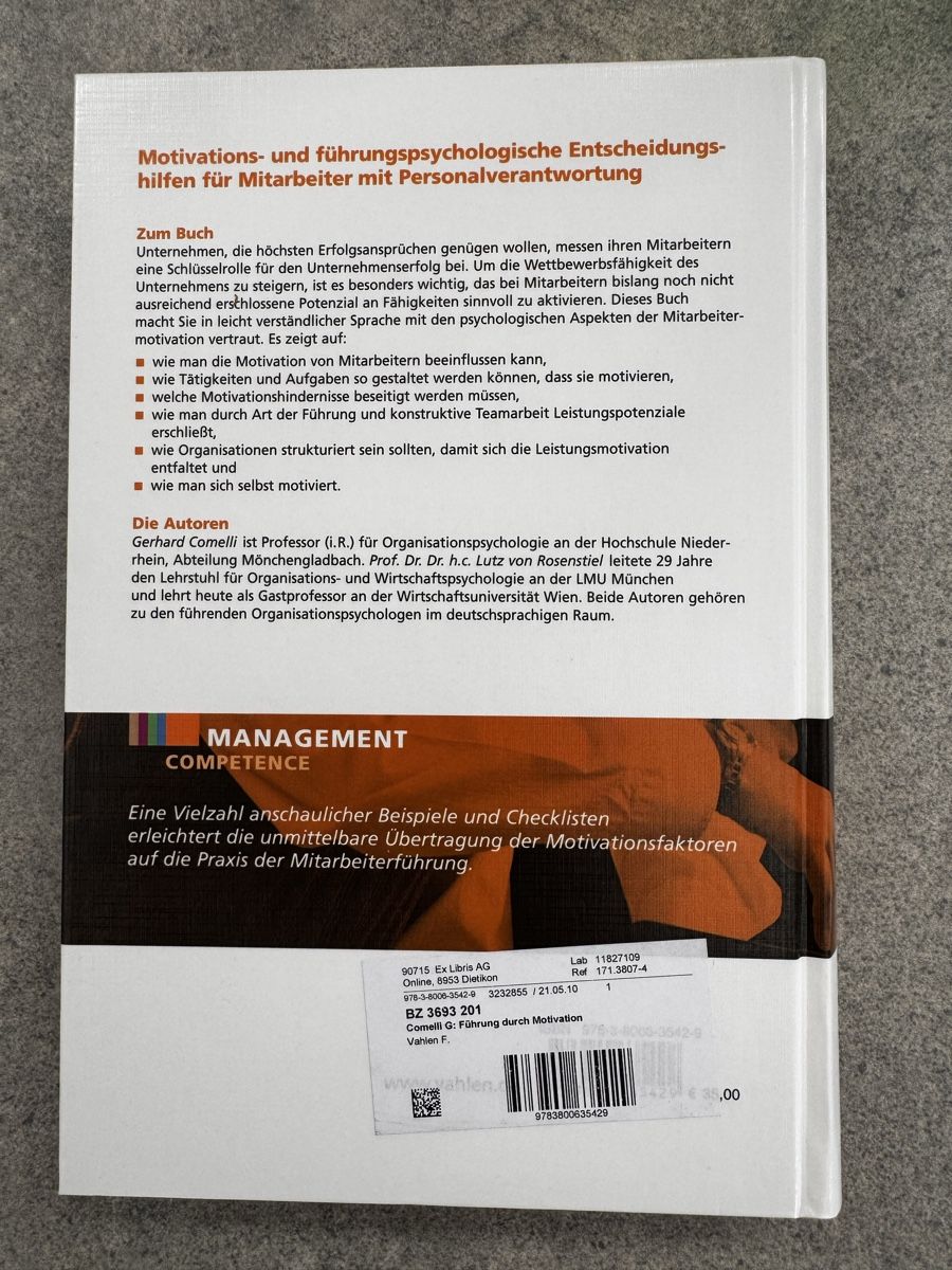 Libri: Führung durch Motivation – Usato da Küssnacht am Rigi venduto da DanielaH0102 1