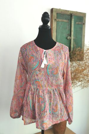 Lieblingsstück zarte Tunika im Paisley Muster Gr. 34/36y