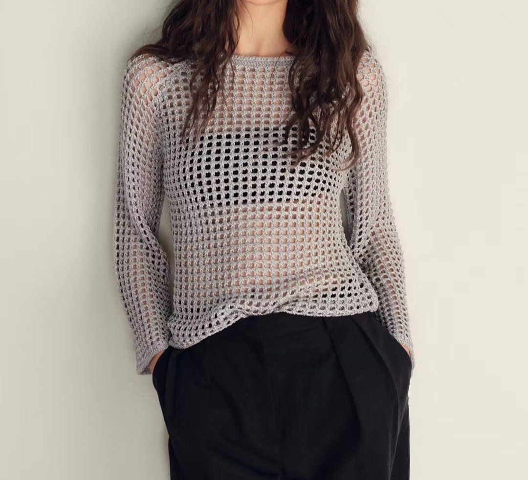 Mango Pullover & Sweatshirts: Mango Netzpullover NEU Silber + Netzpullover braun gratis S – Neu (gemäss Beschreibung) aus Wettingen von Mahariko 4