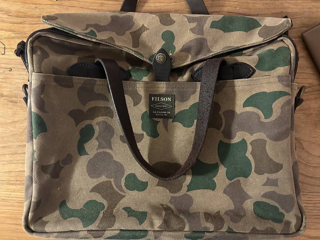 Koffer & Taschen: Vintage Filson Waxed Rugged Twill Briefcase – Gebraucht aus Zürich von SW1979