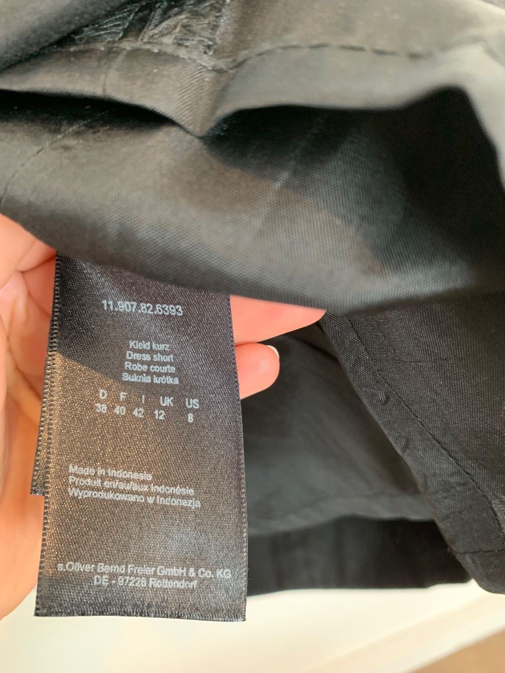 S.Oliver Vestiti: S.Oliver Kleid schwarz Gr. S – Usato da Fislisbach venduto da KolibriSecondhand 8