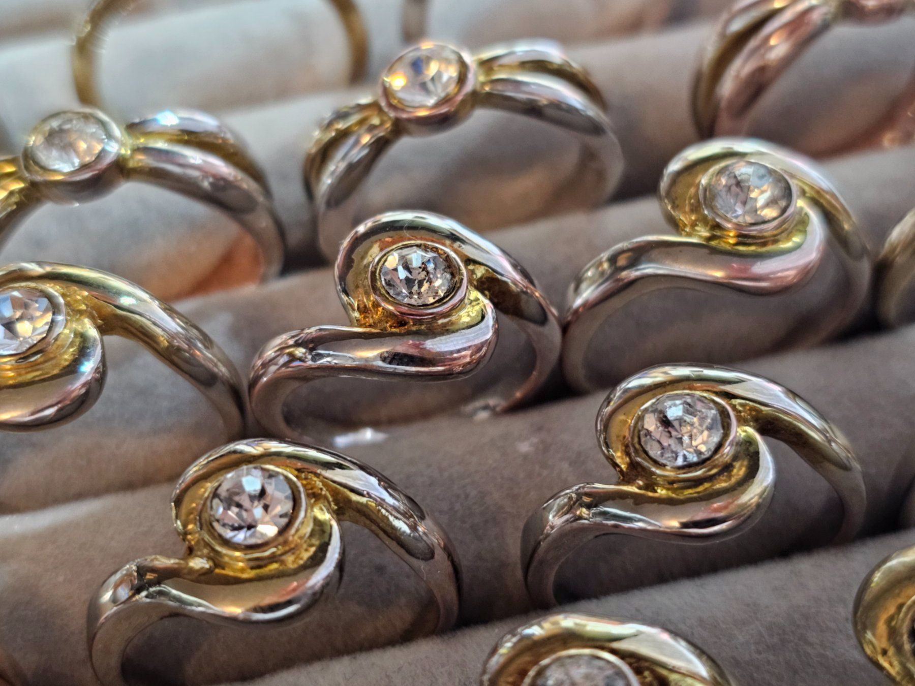 Anelli: AKTION Gelb gold Ring massiv Stein Geschenk Modeschmuck 4.8 – Nuovo (secondo la descrizione) da Riedt b. Erlen venduto da Gottestraene 9