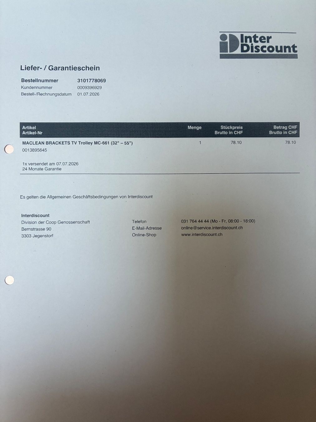 Wandhalterungen: TV Trolley Maclean Brackets – Gebraucht aus Ersigen von Texmex2 1