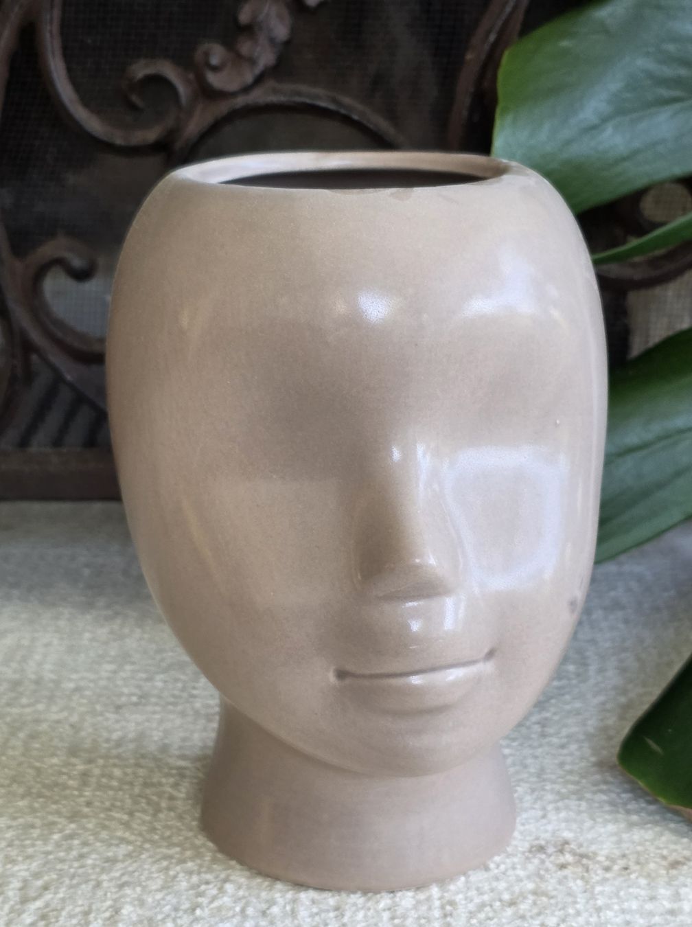 Vasi per fiori: Blumentopf/ Vase  Kopf Form Keramik Neu  – Nuovo (secondo la descrizione) da Rheinsulz venduto da Gilea 1