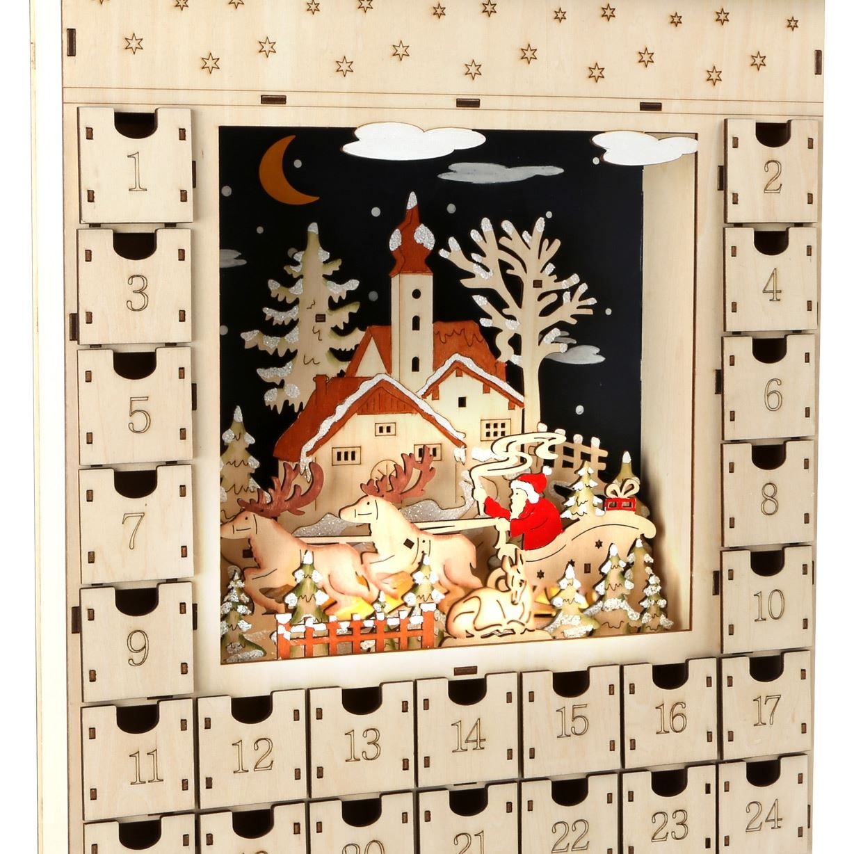 Calendari: Adventskalender / Weihnachtskalender Wintertraum mit Licht – Nuovo e nell'imballaggio originale da Wettingen venduto da Swala 4