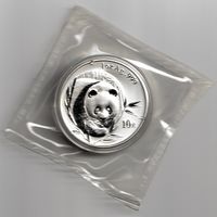 Silber Panda 2003 1 Unze BU, Originalblister, frosted