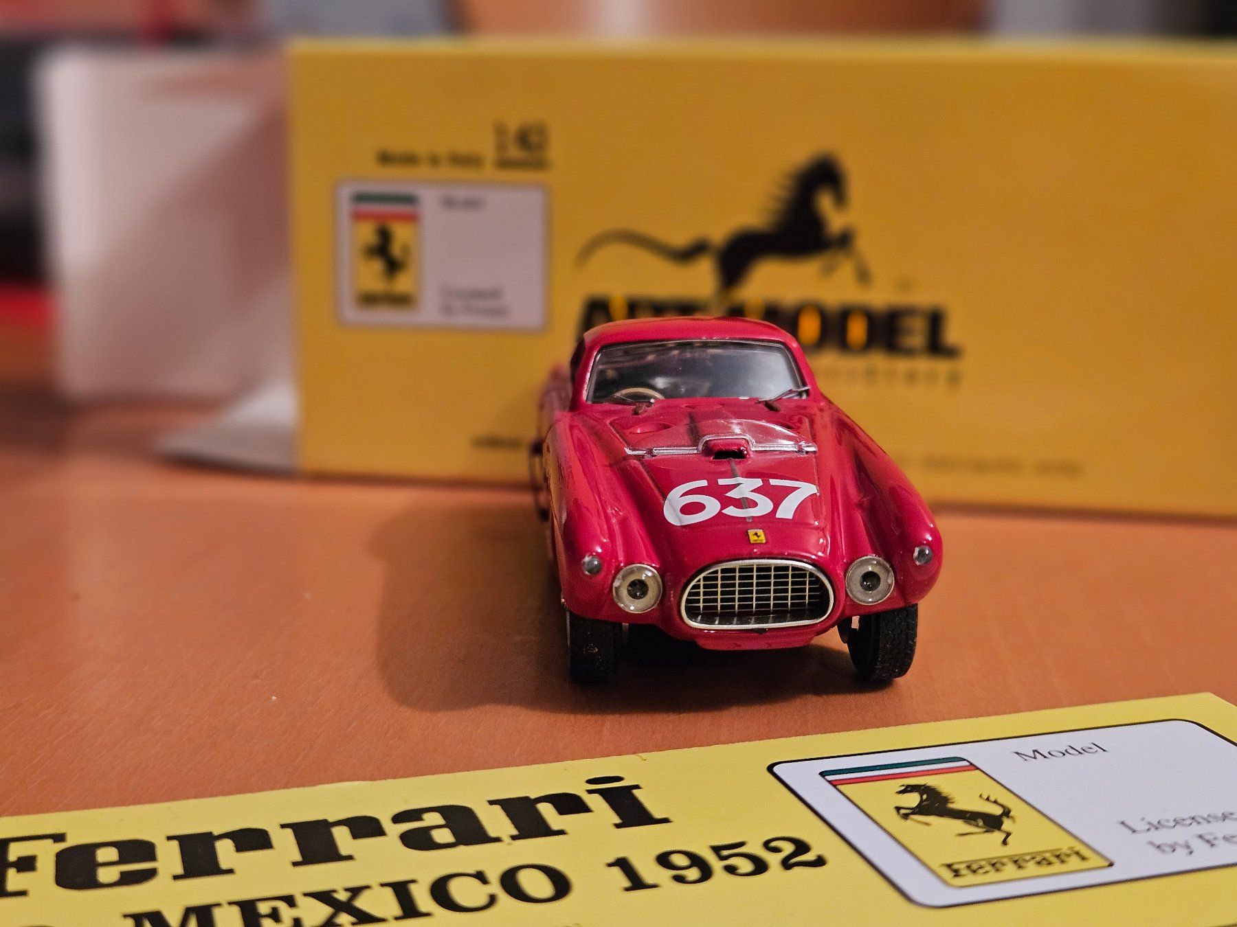 Ferrari Modellautos: Ferrari 340 Mexico Berlinetta Vignale 1952 – Neu und originalverpackt aus Aigle von Vintage66 1