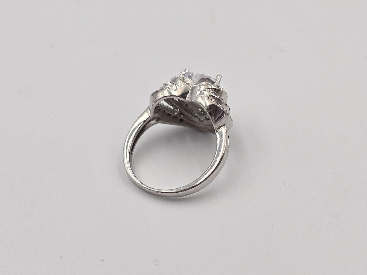 Anelli: Ring Herz Silber 935 Zirkonia Gr. 53 – Nuovo e nell'imballaggio originale da Zug venduto da gold.schmuck 3