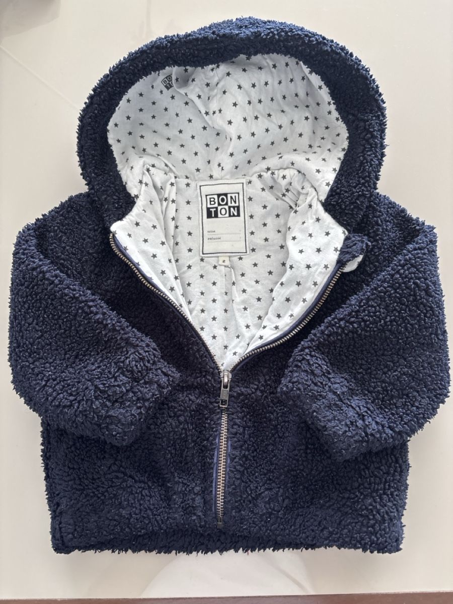Giacche: BONTON Fleece Jacket Navy Blue Size 2 Years – Usato da La Conversion venduto da dam_d9cs