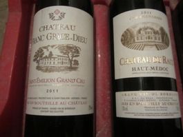 9 bouteilles de vin