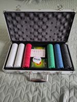 Pokerkoffer Alu mit 300 Pokerchips, Karten & Zubehör
