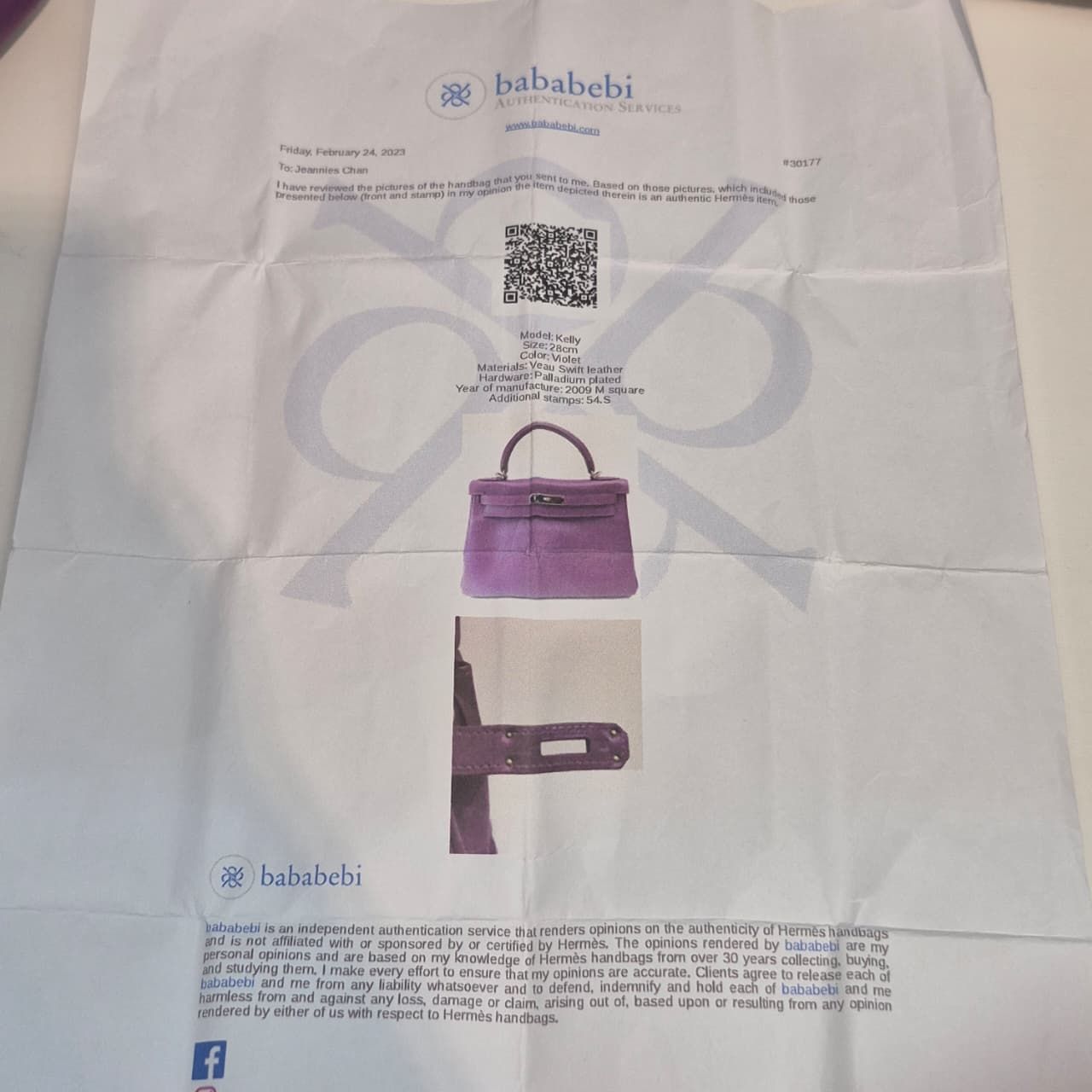 Hermès Taschen für Damen: Hermes Kelly28 Violet Swift Phw M Bababebi – Gebraucht aus Zürich von RoastedCocoNut 8