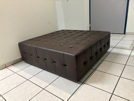 114cmx114cmx39cm echtes Leder Hocker Tisch Hocker gross