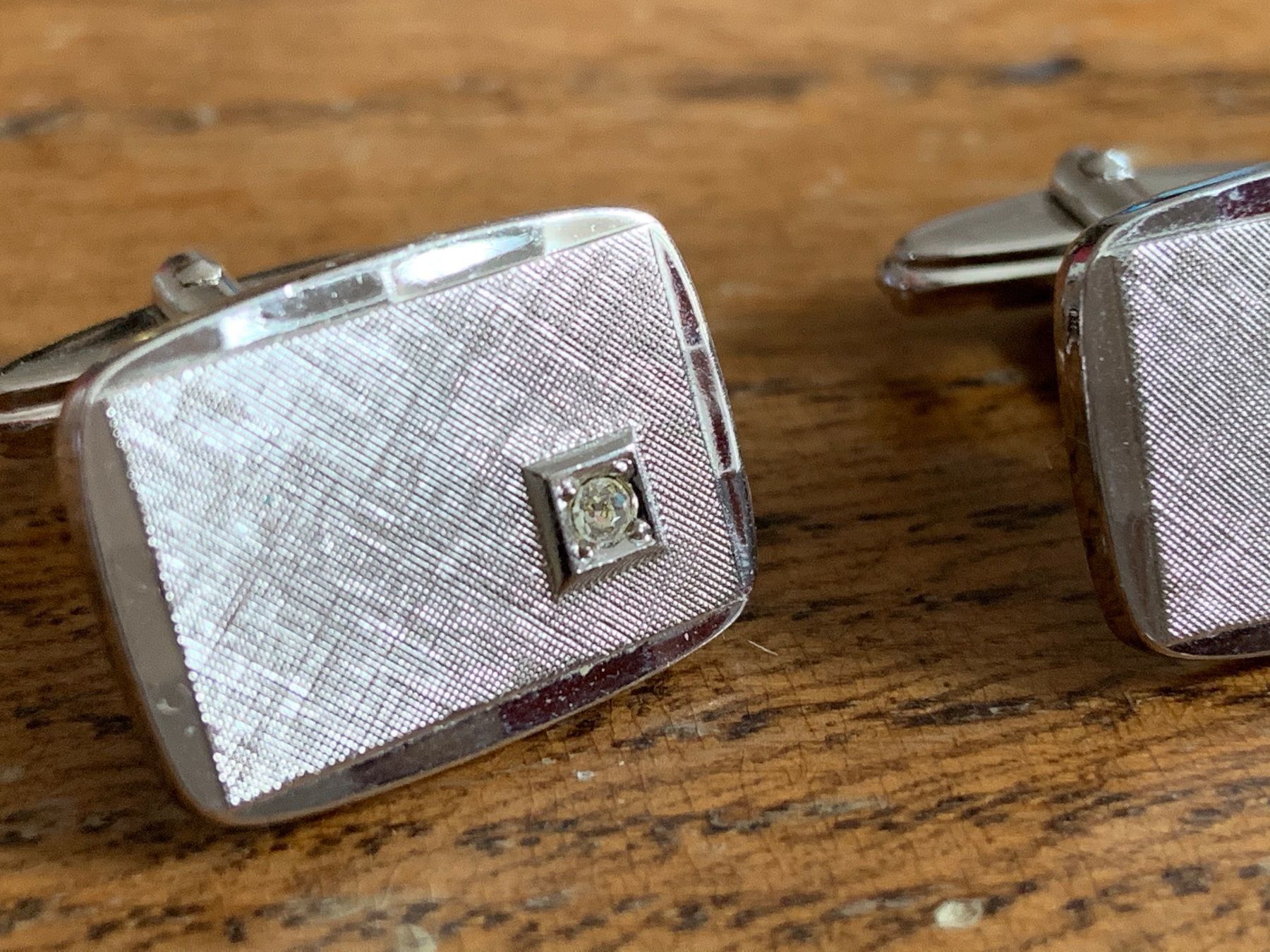 Gemelli: Manschettenknöpfe mit glitzerstein! – Usato da Dittingen venduto da Bijoubelle 1