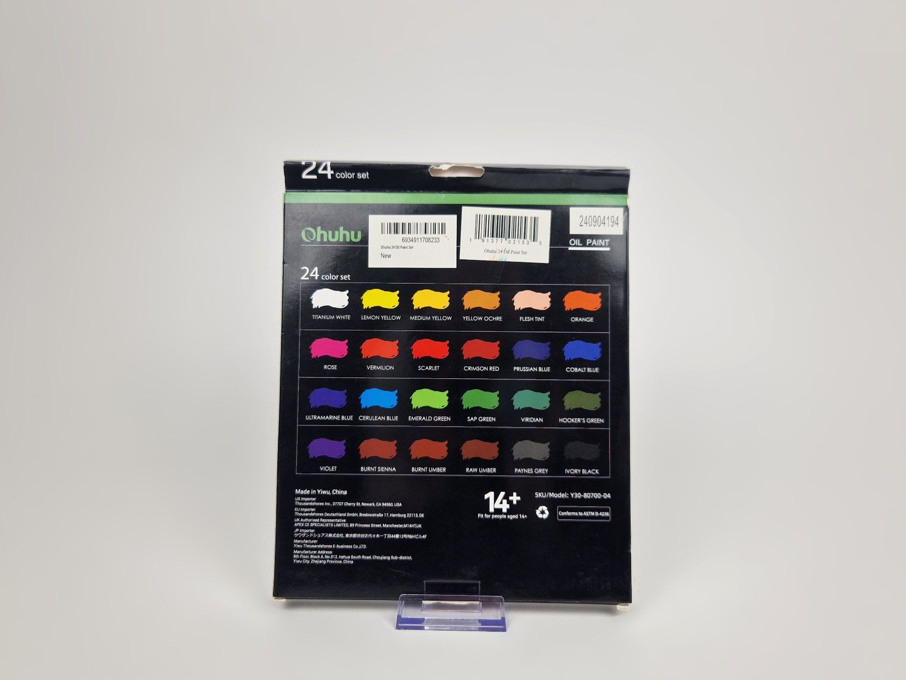 Colori: Ohuhu Ölfarben Set (24Stk) 12ml – Nuovo (secondo la descrizione) da Basel venduto da Restwert_Basel 1
