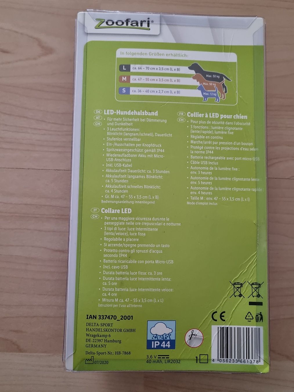 Guinzagli & Collari: LED Hundehalsband mit 3 Leuchfunktionen – Nuovo e nell'imballaggio originale da Ostermundigen venduto da aydin014 1