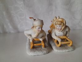 Appenzeller Porzellanfiguren, 2 Stück, handbemahlt Rosenthal