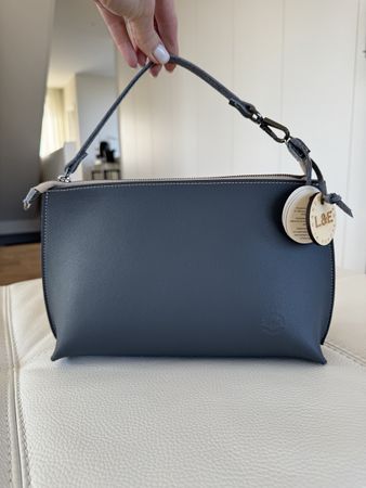 Brand new L&E Dark Grey Vegetarian Leather Handbag
