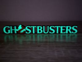 Ghostbusters - Enseigne Fluorescente 3D
