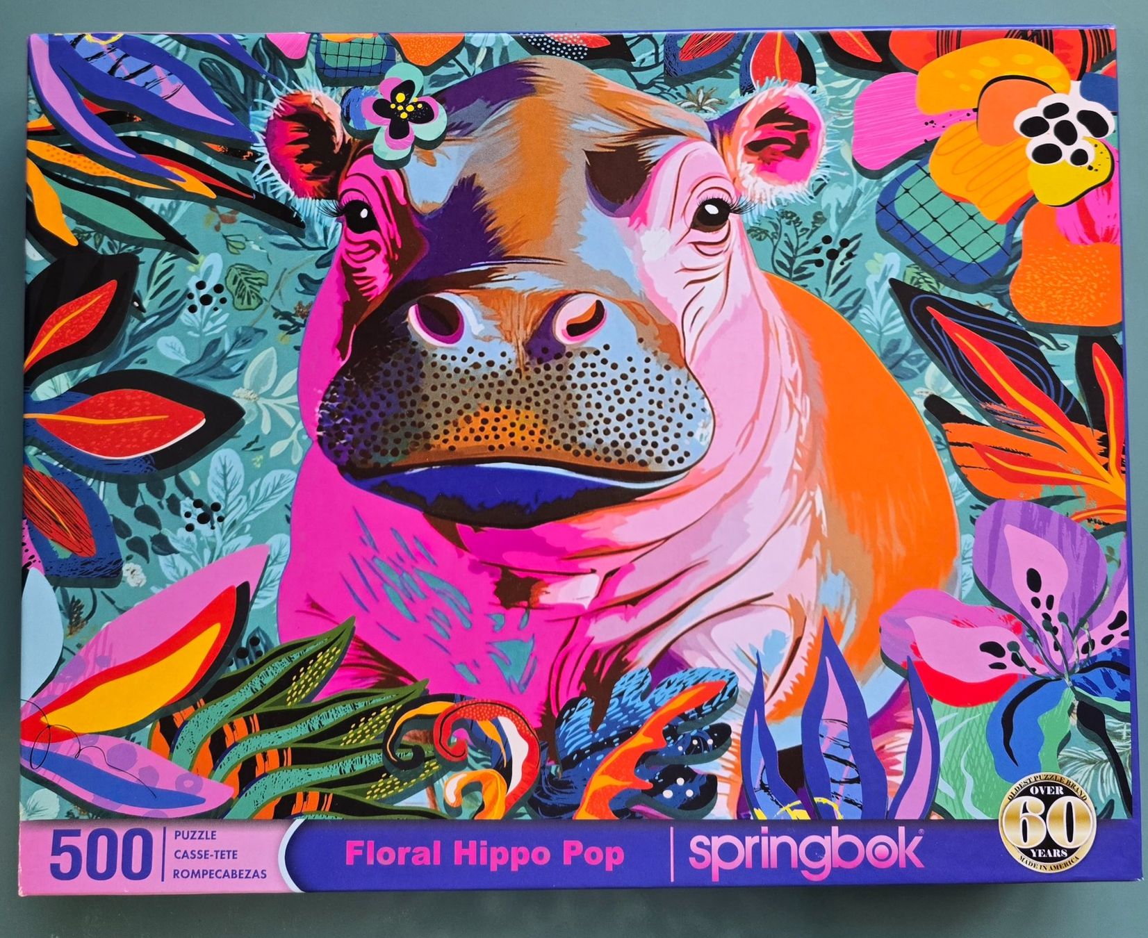 Puzzle: kuules Puzzle Hippo pink – Usato da Rheinau venduto da MakalekaAloha
