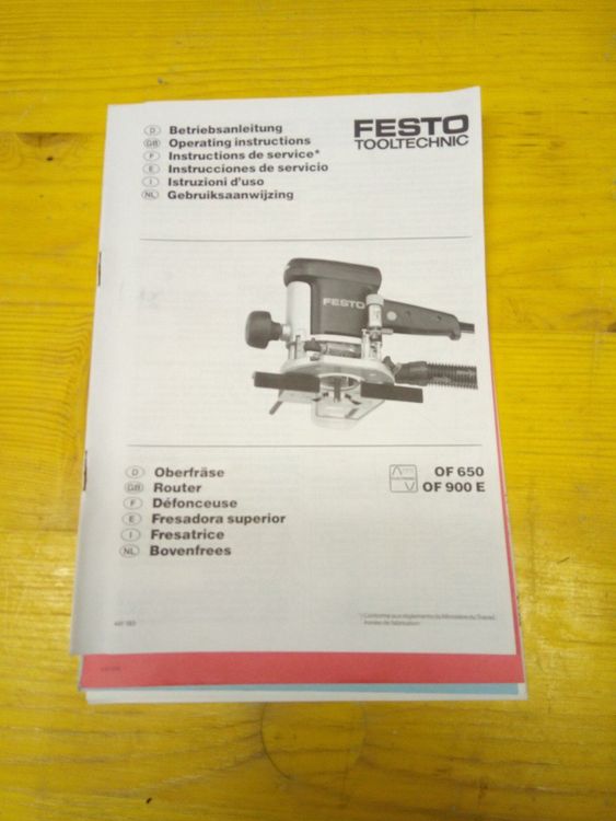 Oberfräse FESTO OF 900 E (Gebraucht) in Densbüren für CHF 304 – mit ...