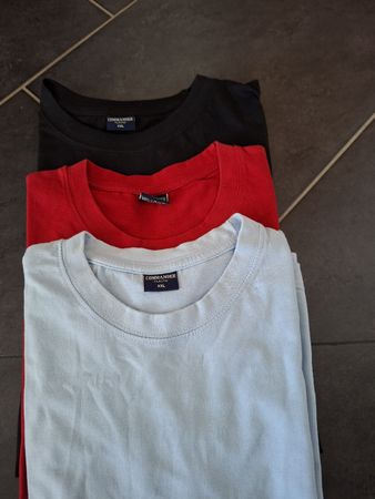 3 Commander Herren Tshirts - XXL - wie neu - Baumwolle 