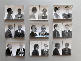 9 Mugshots Mug Shots Polizeifotos VINTAGE USA 1964-71