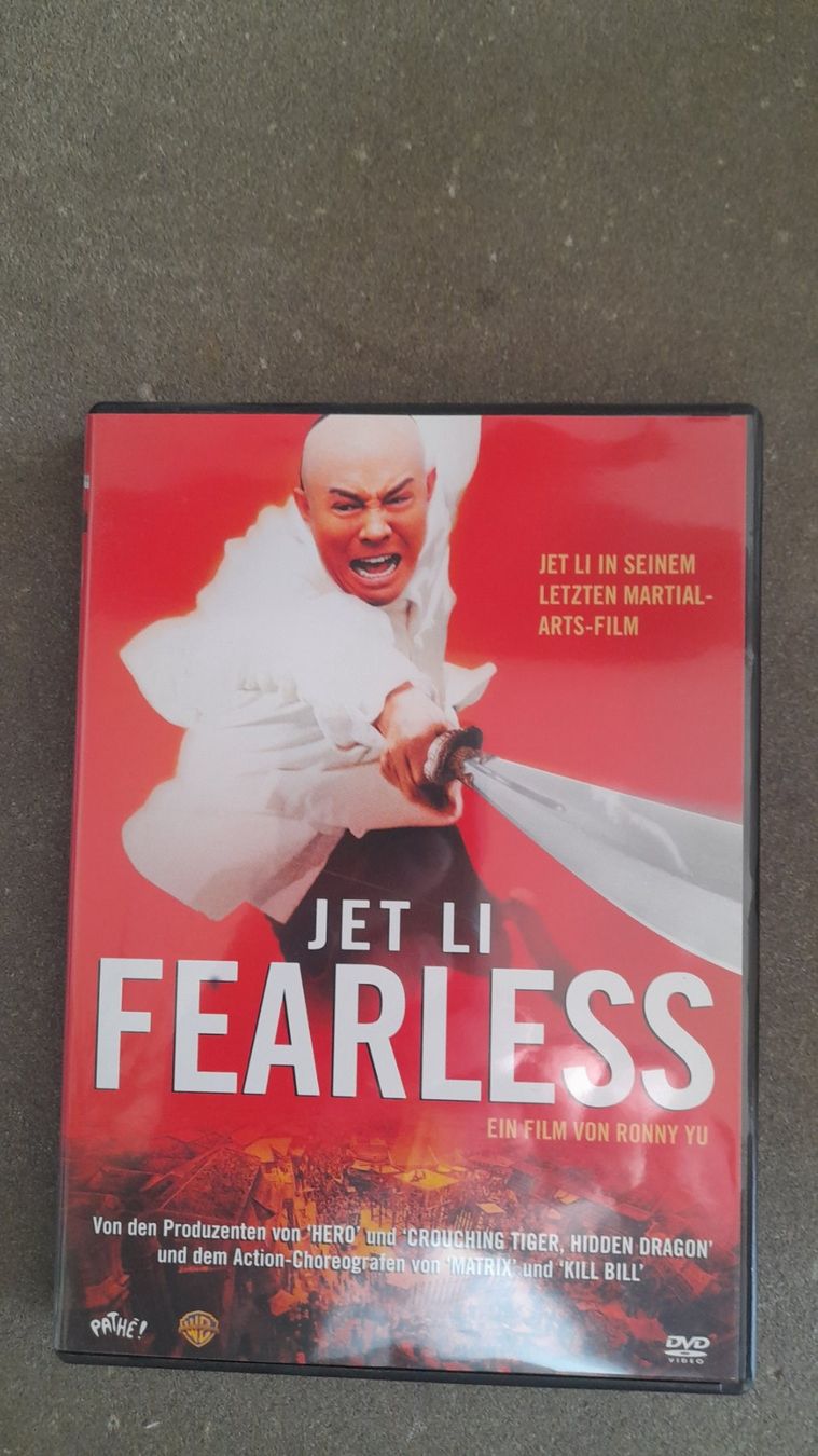 Tutti i DVDs: FEARLESS   JET LI   DVD – Usato da Wetzikon ZH venduto da Ramones01
