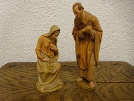 Krippe  Maria & Josef H:15cm / signiert Prof. Kuolt