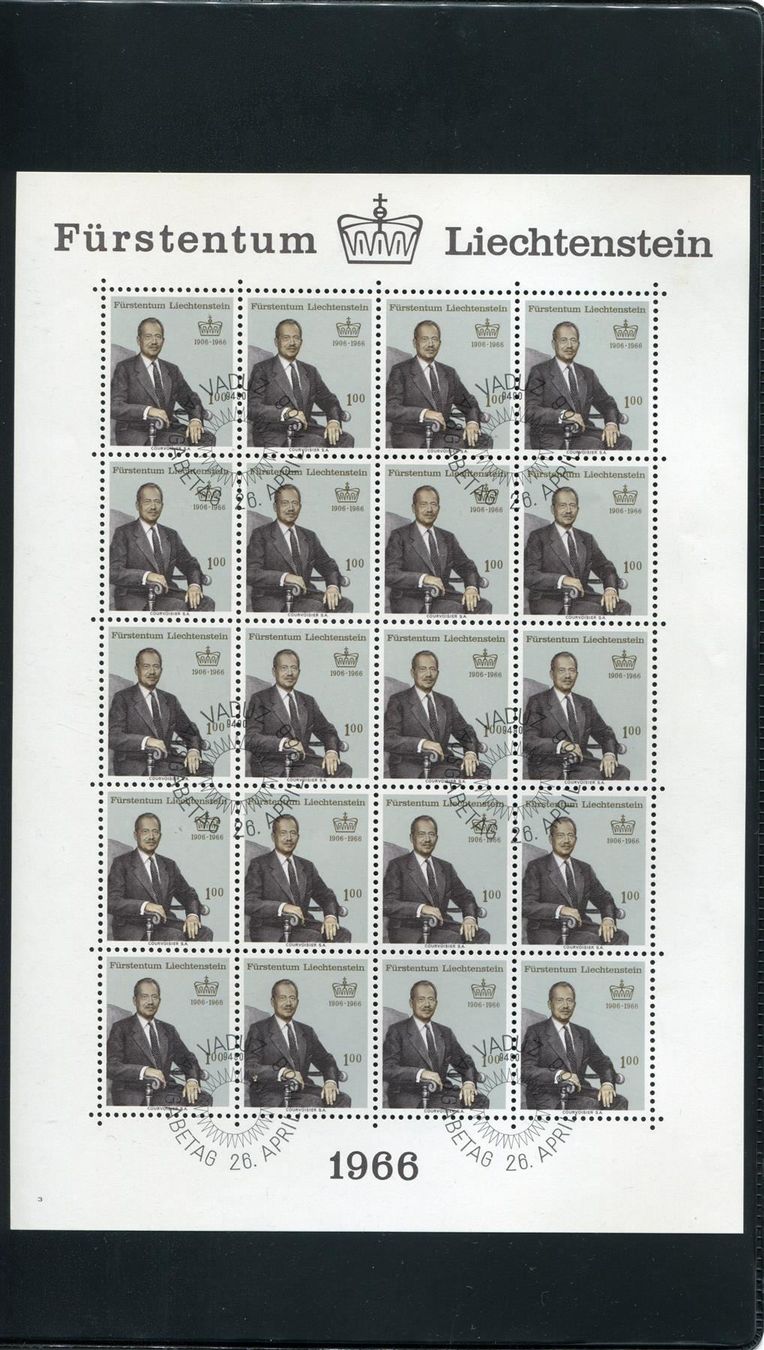Alle Briefmarken: 1966 60. Geb. Fürst Bogen mit ET-O – Neu (gemäss Beschreibung) aus Winterthur von Kyoung