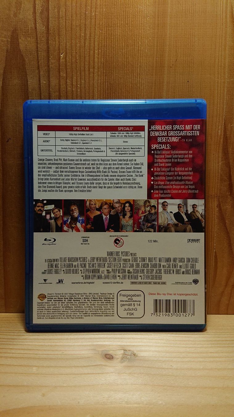 Tutti i DVDs: OCEAN'S 13 auf Blu-Ray – Usato da Wilderswil venduto da Exebub 1