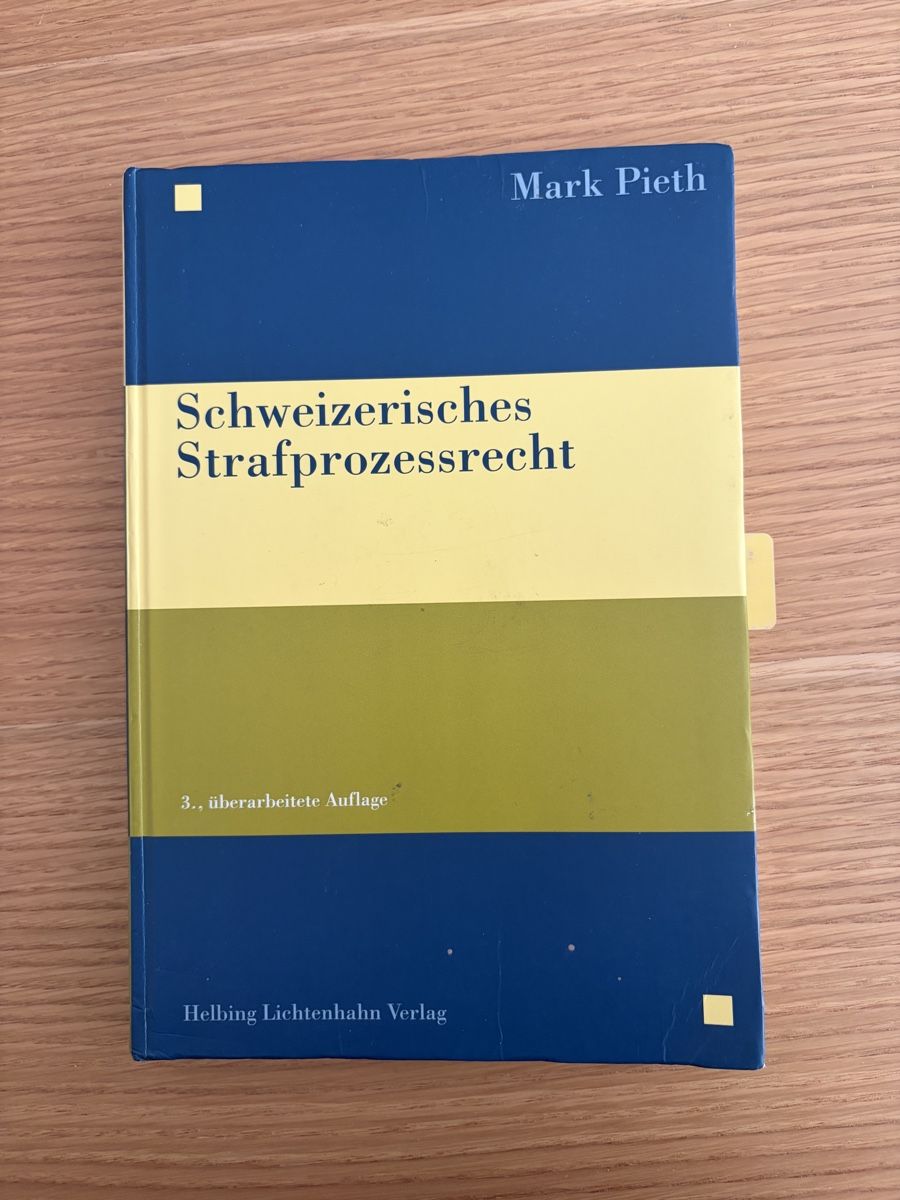 Bücher: Buch Schweizerisches Strafprozessrecht 3. Aufl. – Gebraucht aus Benglen von mar_2snj