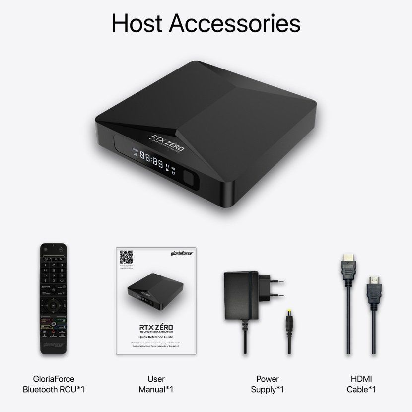 Lettore multimediale & Streamer: Gloriaforce RTX Zero Android 11.0 TV Box with 2GB 16GB – Nuovo e nell'imballaggio originale da Dietlikon venduto da SAT-SWISS 3