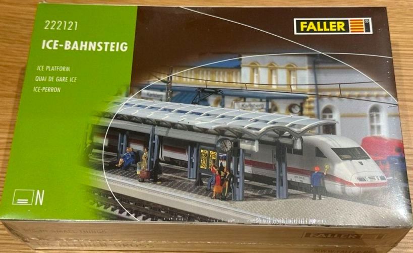Faller Modellini di ferrovie: Faller 222121 N Doppel-Bahnsteig 50 cm lang, Bausatz – Nuovo e nell'imballaggio originale da Brüttisellen venduto da Rentner44zh