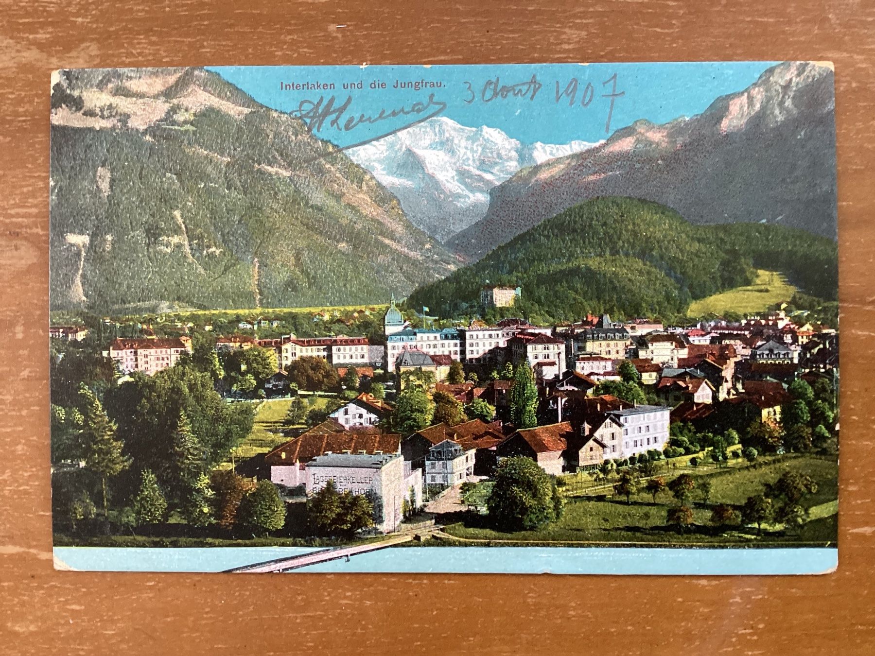 Ansichtskarten: AK Interlaken 1907 – Gebraucht aus Zürich von tol_b7c7