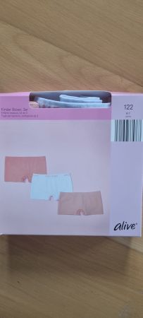 3er Kinder Boxer Shorts Gr. 122 alive neu