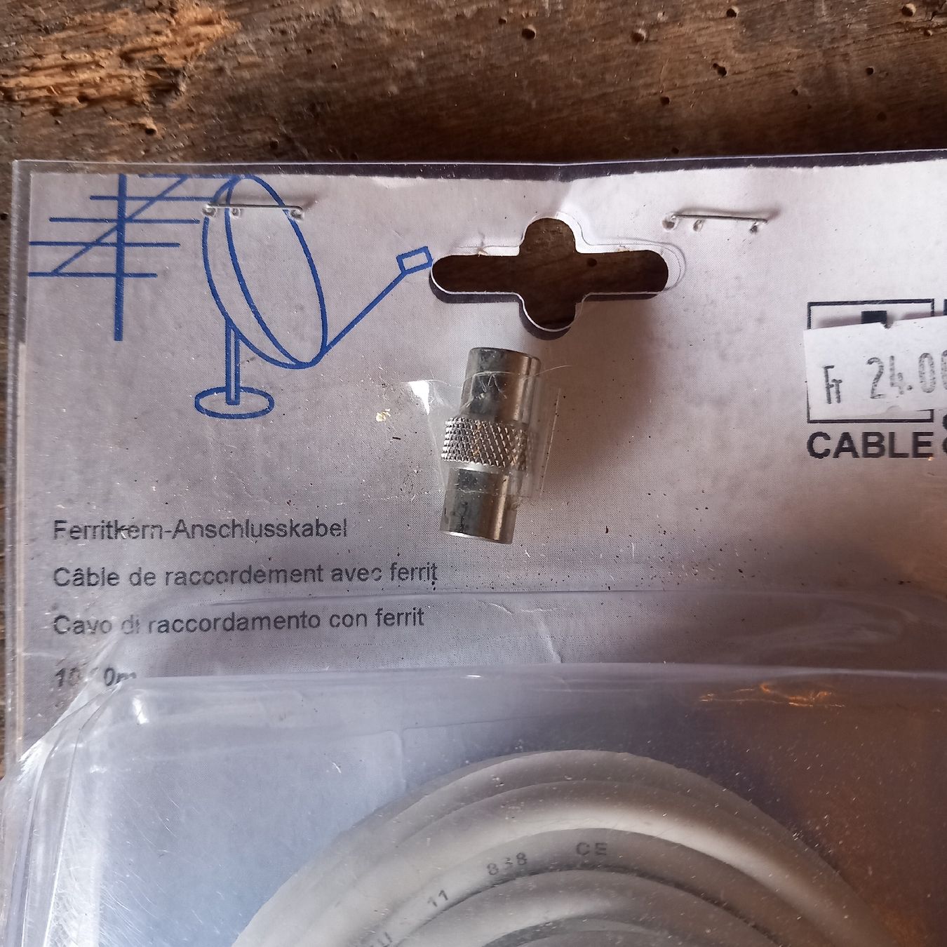 Kabel: Antennenkabel mit Ferritkern 2x 10m  – Neu (gemäss Beschreibung) aus Ebnat-Kappel von blazzi 1