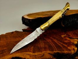 Laguiole Damast Messer Klappmesser echtes Damastmesser