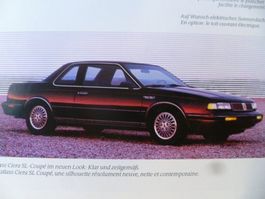 Oldsmobile Cutlass Ciera Prospekt 1989