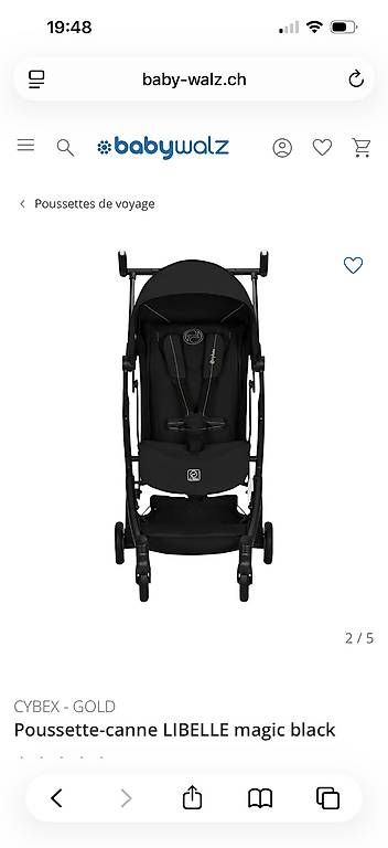 Kinderwagen: Poussette cybex Libelle noir  – Gebraucht aus Servion von tat_rpx8 1