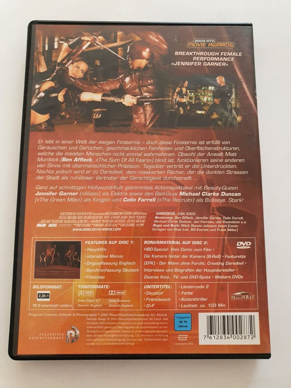 Tutti i DVDs: Daredevil – Usato da Oberdorf BL venduto da BaldenEagle 1