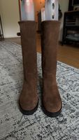 Bally Damen-Wildlederstiefel, Größe 36,5 – Wintertauglich