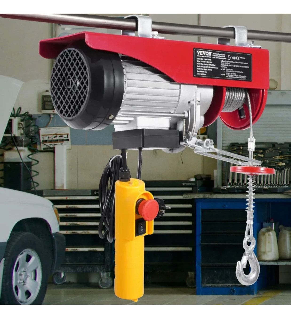 Argani forestali & Pinze posteriori : Elektrische Seilwinde, 400 kg, Motorwinde mit 4,2 m – Nuovo e nell'imballaggio originale da Amriswil venduto da JaJa-Express 7