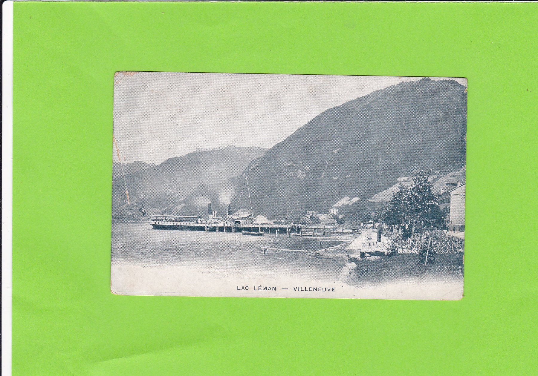 Cartoline postali: Lac Léman-Villeneuve-Dampfschiff – Usato da St. Peterzell venduto da neckertal