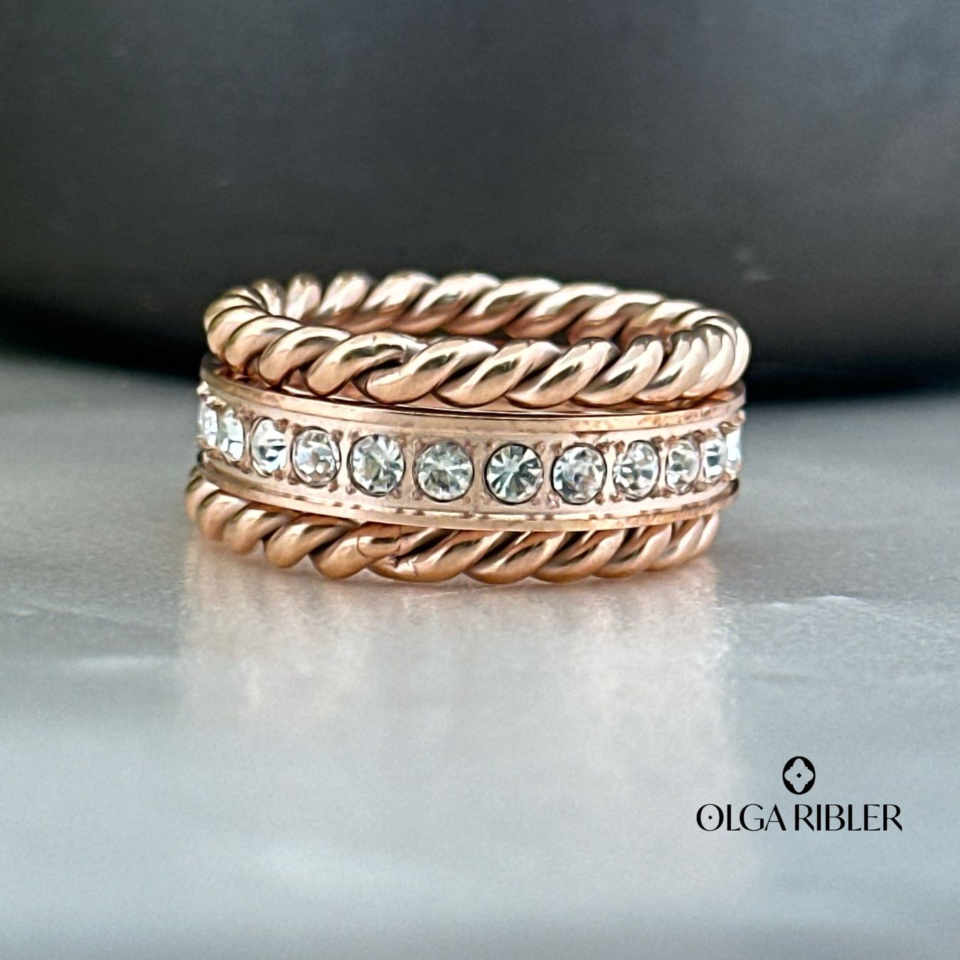 Olga Ribler Anelli: Edelstahl  Ring Set aus 3 Ringen Grösse 56 – Nuovo (secondo la descrizione) da Luzern venduto da byolgaribleroutlet 6