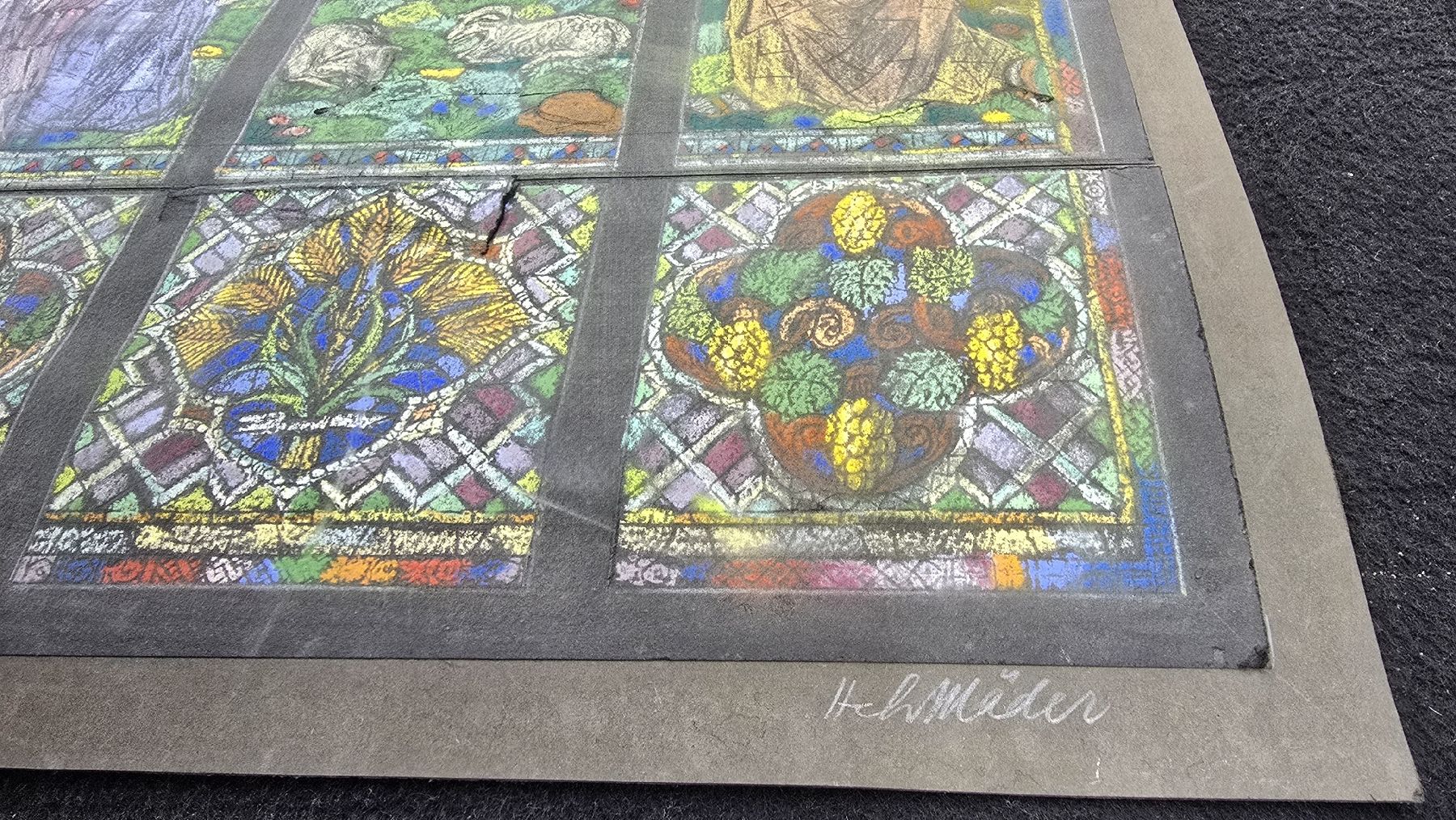 Foto & Immagini: Antike Kirchenfenster-Vorlage "Geburt Christi" – Usato da Dielsdorf venduto da hallo1 5