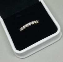 Moissanite-Diamant Ring, Silber 0.7 ct - Gr. 62