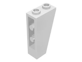 Lego 7x Schrägstein 1x2x3 invers (2449) weiss