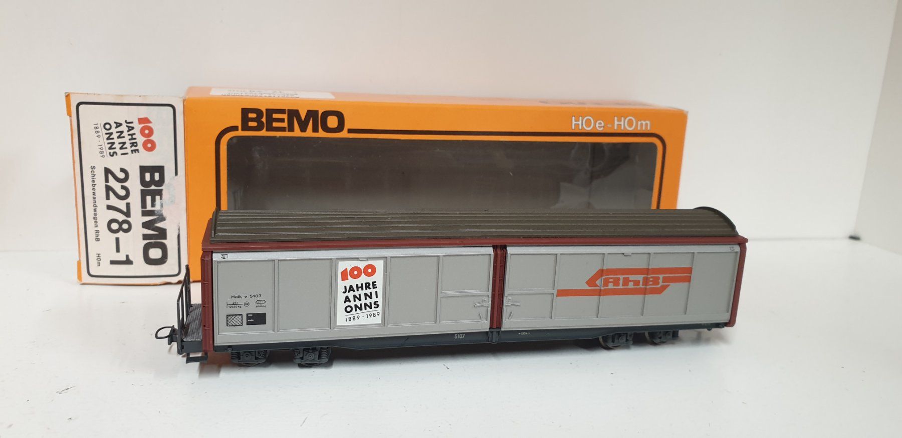 Bemo Modellini di ferrovie: Bemo RhB Schiebewandwagen 2278-1 – Usato da Geroldswil venduto da TopTrain54