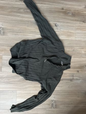Pulli mit halfzip khaki/olive